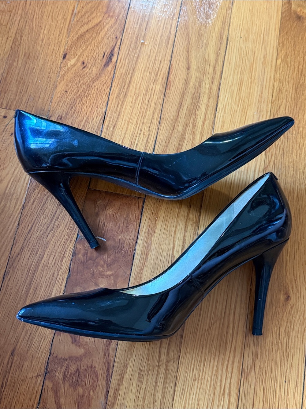 Classic Black Patent Pointed-Toe Stiletto Pumps